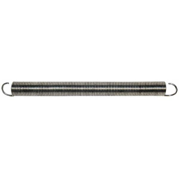 Gardner Spring 893C Extension Spring 1" OD, 12.45 lb Max Load, 16-1/2" Extended Length, 0.1055" Wire Dia