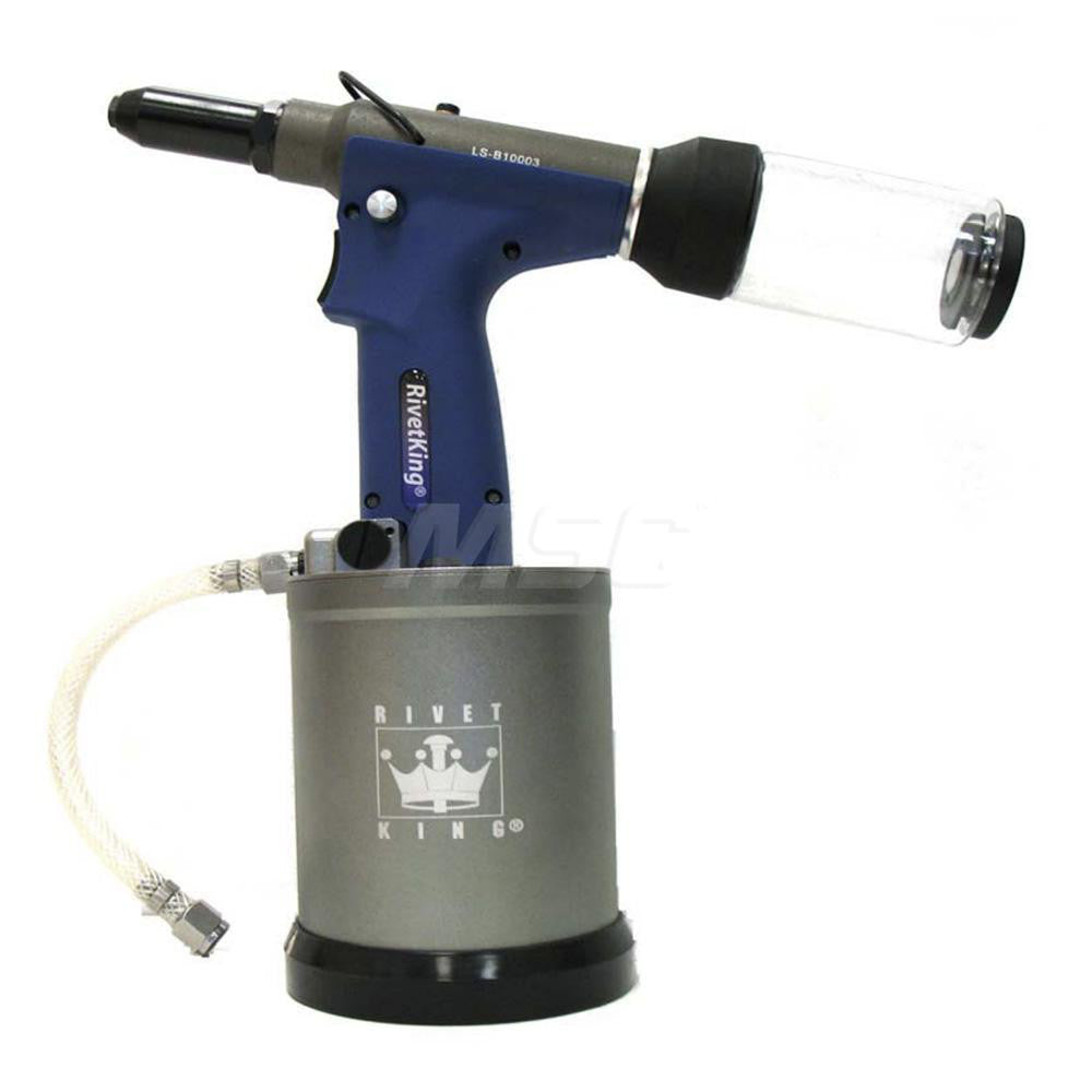 RivetKing RK-8000LS Air Rivet Tool 1/4" Capacity, 1" Stroke Length