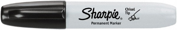 Sharpie 38201 Permanent Marker Black, AP Non-Toxic, Chisel Tip