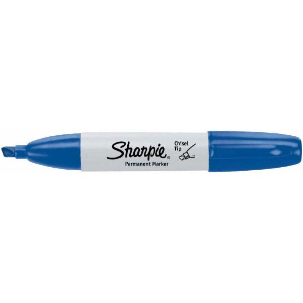 Sharpie 38203 Permanent Marker Blue, AP Non-Toxic, Chisel Point