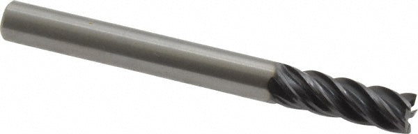 Kennametal 4048714 Square End Mill 1/4'' Dia, 3/4'' LOC, 1/4'' Shank Dia, 2-1/2'' OAL, 5 Flutes, Solid Carbide