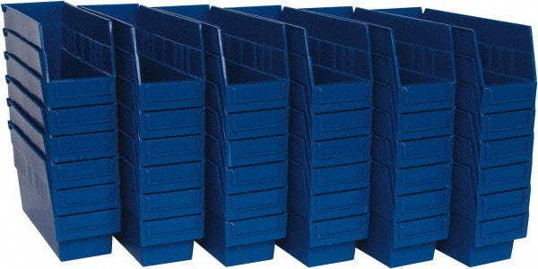 Quantum Storage QSB201BLCS Plastic Hopper Shelf Bin Blue