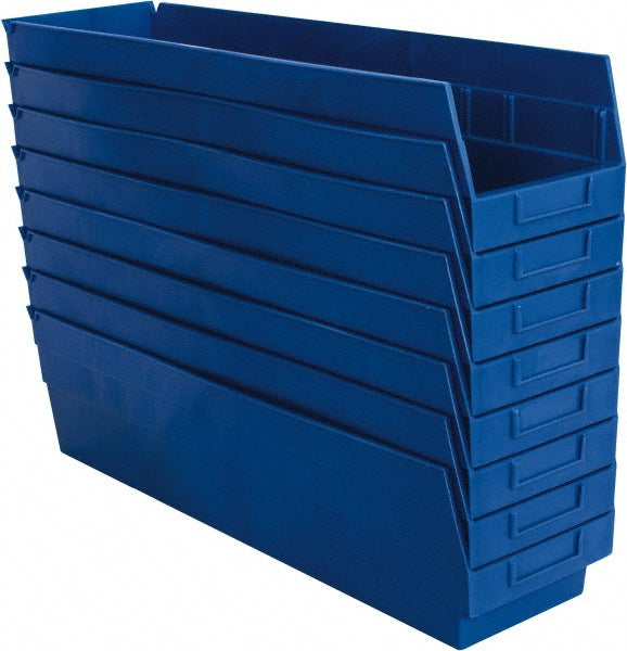 Quantum Storage QSB206BLCS Plastic Hopper Shelf Bin Blue