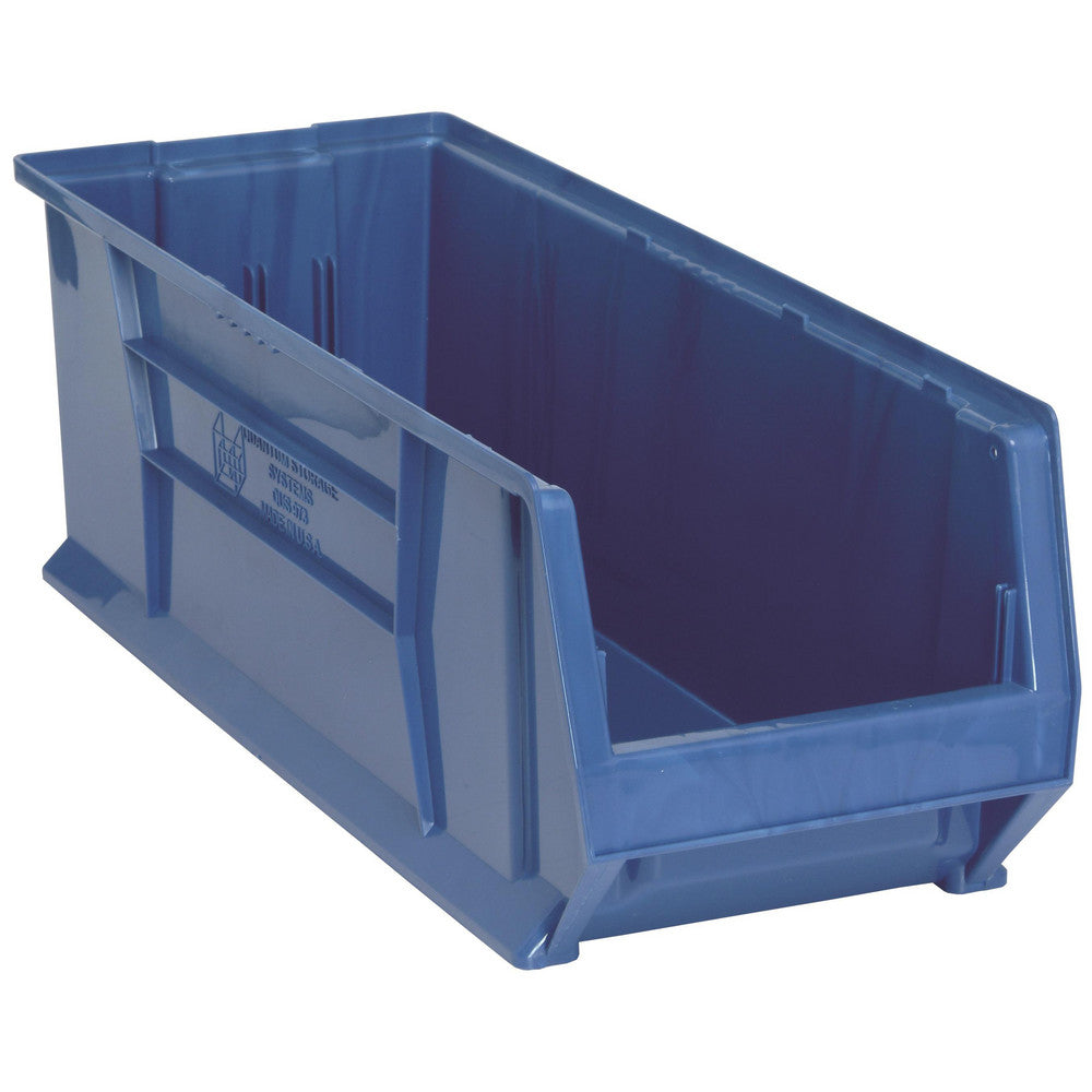Quantum Storage QUS973BLCS Plastic Hopper Stacking Bin Blue