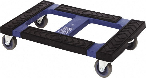 Quantum Storage DLY-3018 Rubber Cap Dolly 1,000 lb Capacity, Polyethylene Top
