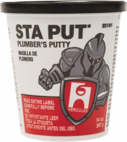 Hercules 25101 Plumbers Putty Type Plumber's Putty  Container Size 14 oz  For Use With Sealing  Color Off-White  PSC Code 8040  Product Service Code 8040