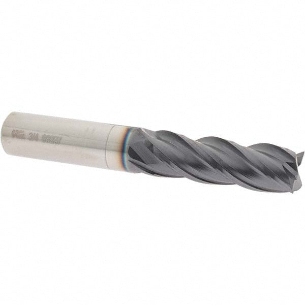 OSG VG441-7509 Square End Mill 3/4'' Dia, 2-1/4'' LOC, 3/4'' Shank Dia, 5'' OAL, 4 Flutes, Solid Carbide