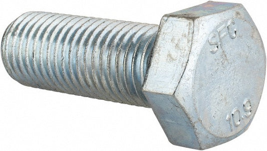 Value Collection 460234PS Hex Head Cap Screw M20x2.5, 55.00 mm Length Under Head, Grade 10.9 Steel, Zinc Finish