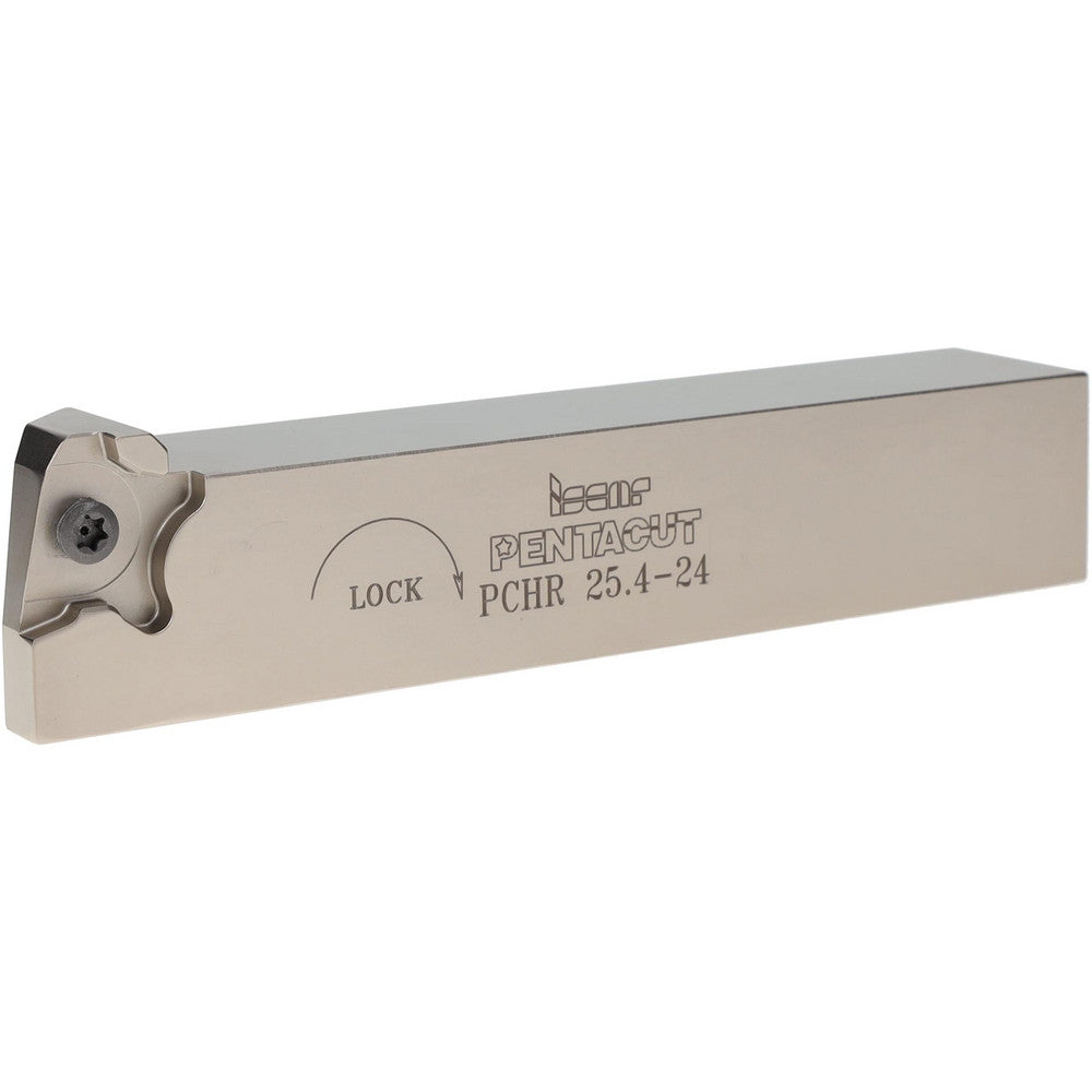 Iscar 2301628 Indexable Grooving-Cutoff Toolholder PCHR 25.4-24, 0.0197 to 1/8" Groove Width, 0.256" Max Depth of Cut, Right Hand