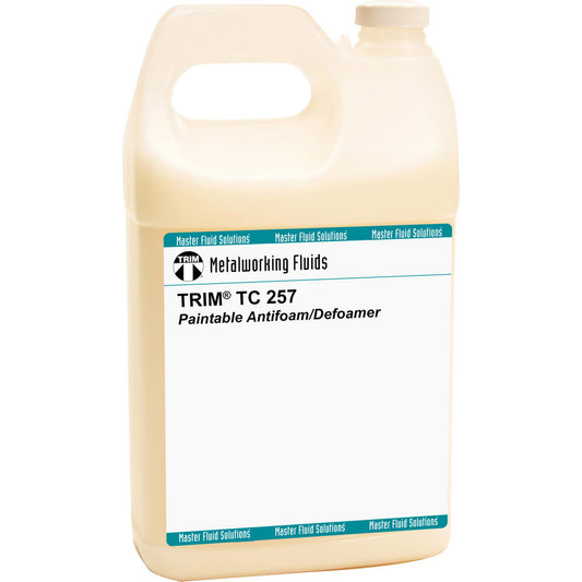 Master Fluid Solutions TC257-1G Coolant Additives, Treatments & Test Strips Product Type Defoamer  Container Type Jug  Container Size 1 gal  Style Sump-Side Additive  Application Antifoam  Application Frequency As Needed