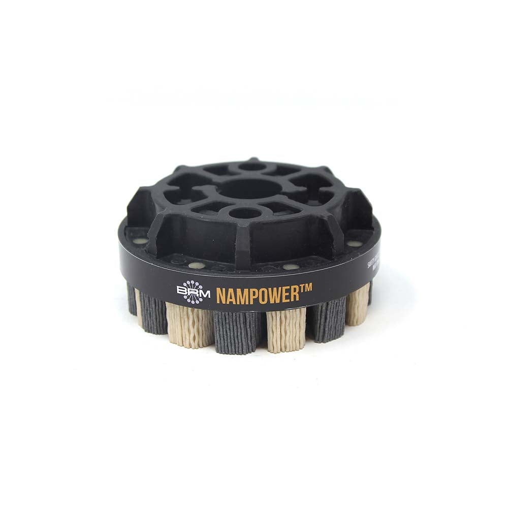 Brush Research Mfg. ADT1001880 4" 80 Grit Ceramic/Silicon Carbide Tapered Disc Brush