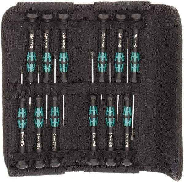 Wera 05073675001 Screwdriver Set 12 Pc, Hex, Phillips, Slotted & Torx