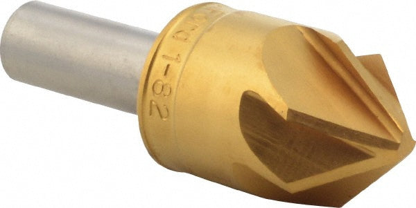 M.A. Ford 79T100002 Countersink 1" Head Dia, 82.00 deg Included Angle, 6 Flute, High-Speed Steel, Right Hand Cut