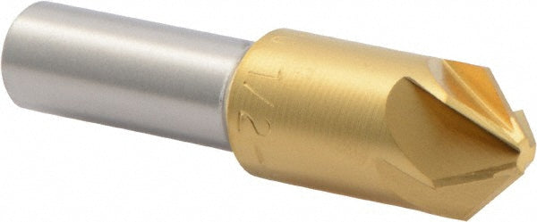 M.A. Ford 79T050003 Countersink 1/2" Head Dia, 90.00 deg Included Angle, 6 Flute, High-Speed Steel, Right Hand Cut