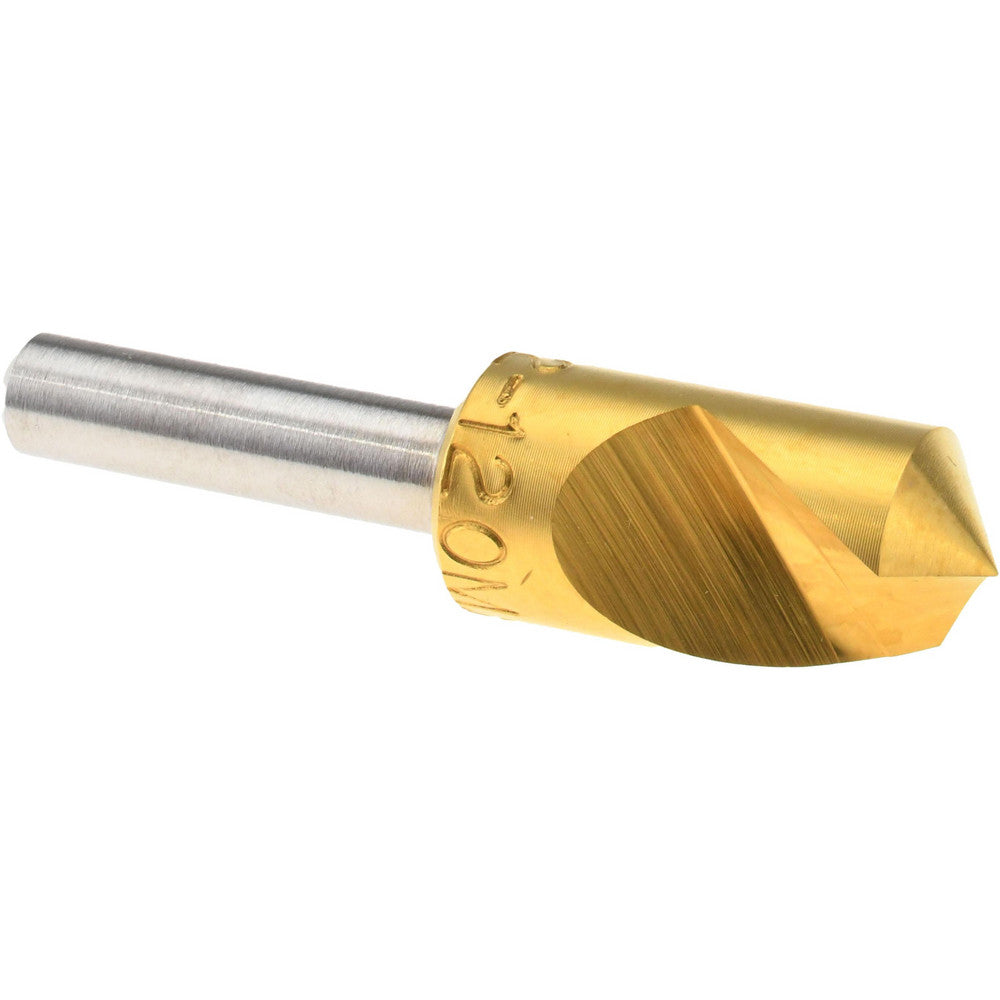 M.A. Ford 61T050006 Countersink 1/2" Head Dia, 120.00 deg Included Angle, 1 Flute, High-Speed Steel, Right Hand Cut