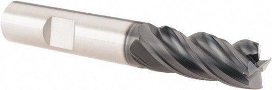 Kyocera SGS Precision Tools 36598 Square End Mill 1/2" Dia, 1-1/4" LOC, 4 Flute, Solid Carbide