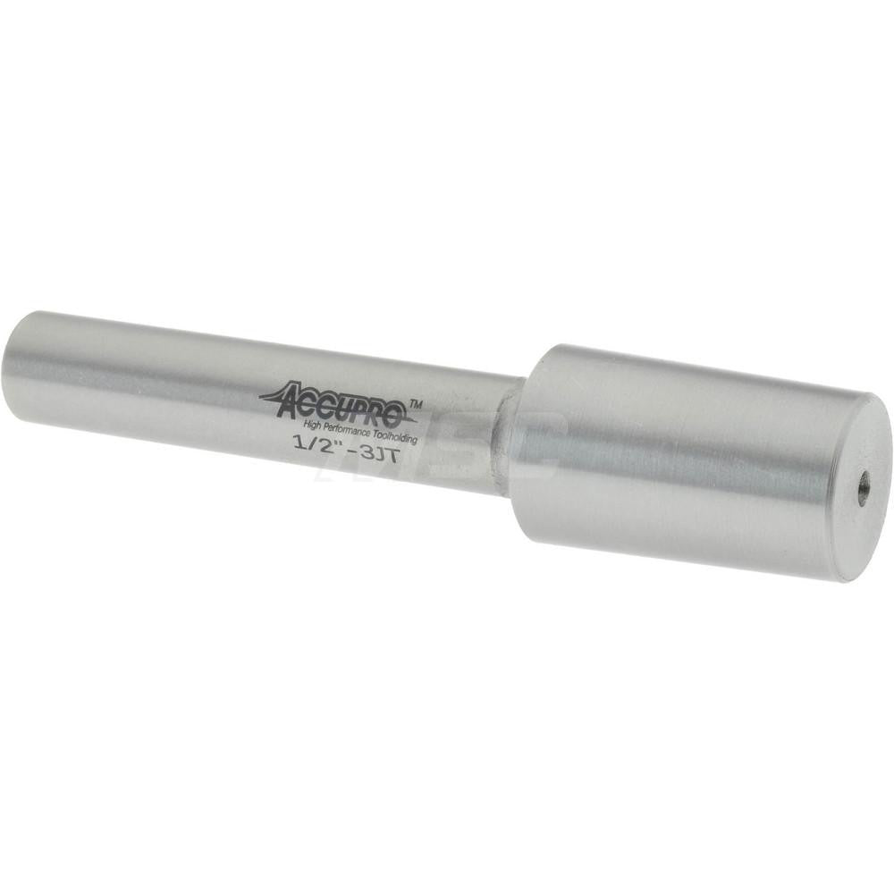 Accupro ECIL123000MSC Taper Drill Chuck Arbor JT3 Mount Taper, 1/2" Shank Dia