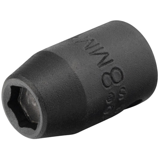 Proto J7208MHF Impact Socket 3/8" Drive, 8mm Socket, Hex Drive