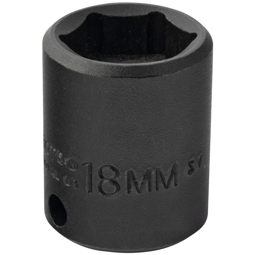 Proto J7218MHF Impact Socket 3/8" Drive, 18mm Socket, Hex Drive