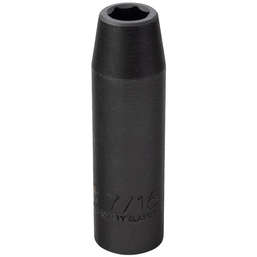 Proto J7314HT Impact Socket 1/2" Drive, 7/16" Socket, Hex Drive