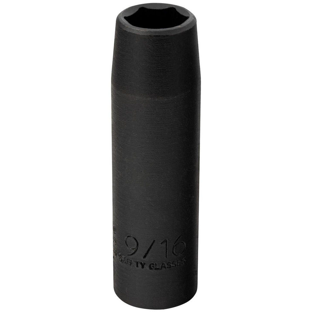 Proto J7318HT Impact Socket 1/2" Drive, 9/16" Socket, Hex Drive