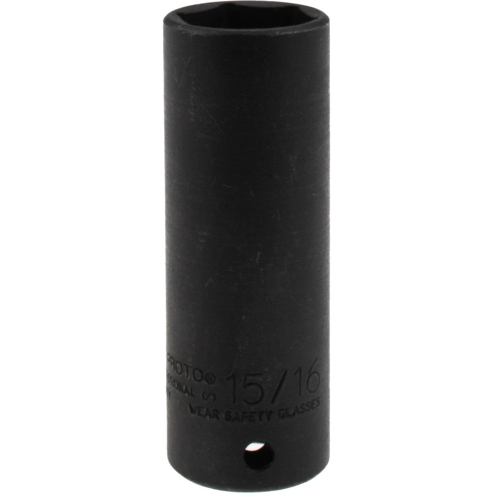 Proto J7330HT Impact Socket 1/2" Drive, 15/16" Socket, Hex Drive
