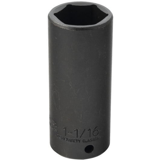 Proto J7334HT Impact Socket 1/2" Drive, 1-1/16" Socket, Hex Drive