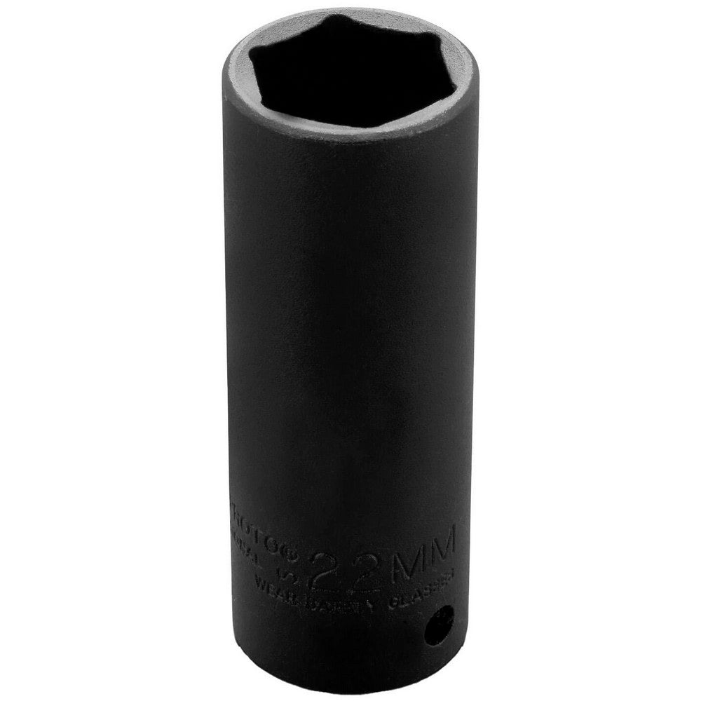 Proto J7322MHT Impact Socket 1/2" Drive, 22mm Socket, Hex Drive