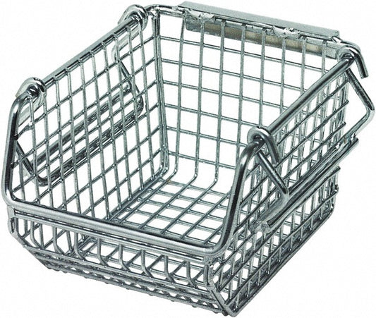 Quantum Storage QMB510C Metal Hopper Stacking Bin Chrome