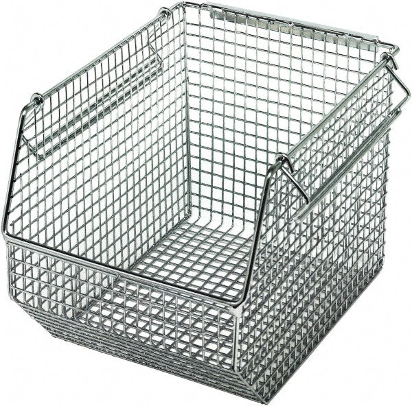 Quantum Storage QMB539C Metal Hopper Stacking Bin Chrome