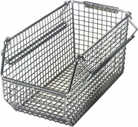 Quantum Storage QMB530C Metal Hopper Stacking Bin Chrome