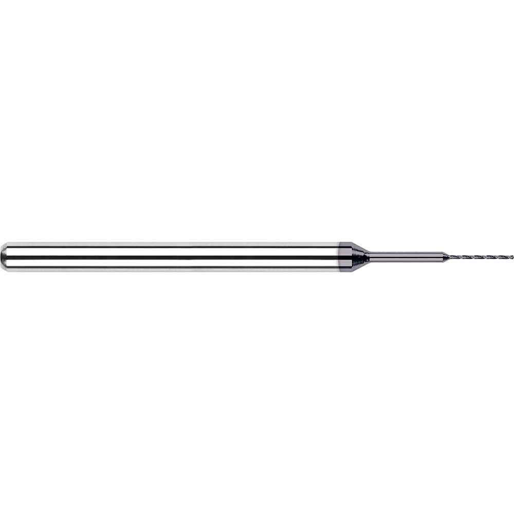Harvey Tool 20157-C3 Micro Drill Bit 0.0157" Dia, 130 deg, Solid Carbide