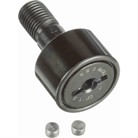 McGill 2100110000 Plain Cam Follower 1" Roller Dia, 0.625" Roller Width, 0.4375" Stud Dia, 1" Stud Length