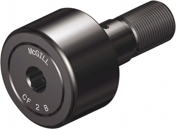 McGill 2110112000 Plain Cam Follower 1.125" Roller Dia, 0.625" Roller Width, 0.4375" Stud Dia, 1" Stud Length