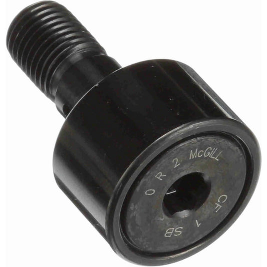 McGill 2100112000 Plain Cam Follower 1" Roller Dia, 0.625" Roller Width, 0.4375" Stud Dia, 1" Stud Length