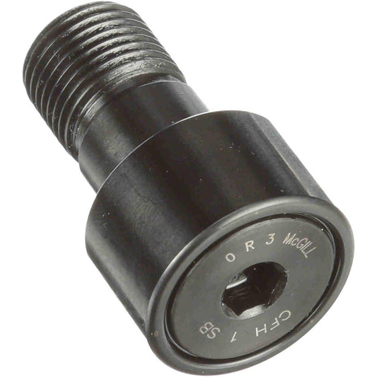 McGill 2100512000 Plain Cam Follower 1" Roller Dia, 0.625" Roller Width, 0.625" Stud Dia, 1" Stud Length