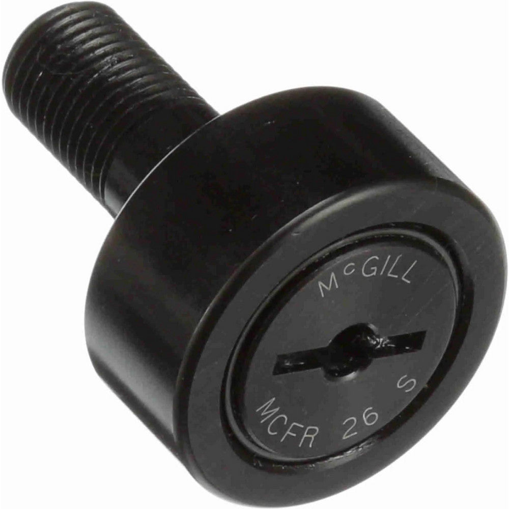 McGill 2020512000 Plain Cam Follower 0.5" Roller Dia, 0.375" Roller Width, 0.19" Stud Dia, 5/8" Stud Length