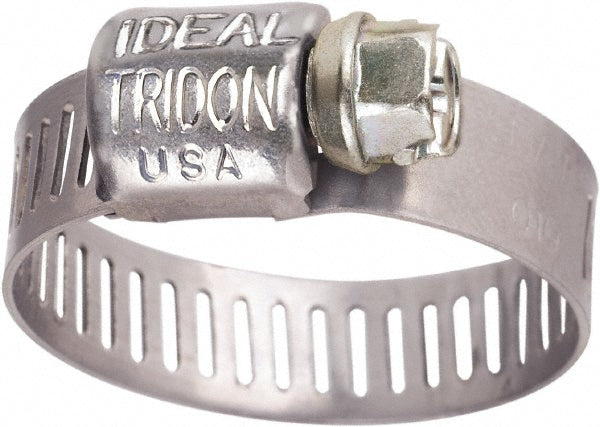 Ideal Tridon 6260450 Worm Gear Clamp SAE 4, 5/16 to 5/8" Dia, Stainless Steel Band