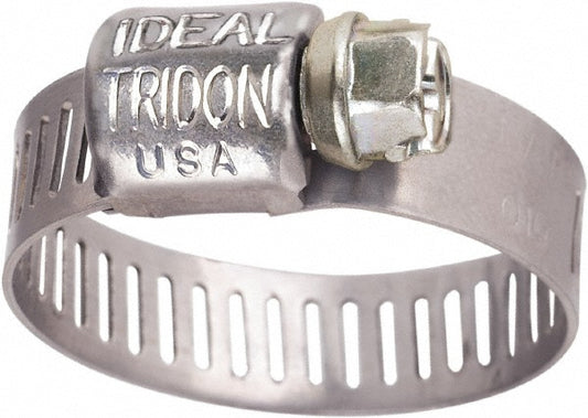 Ideal Tridon 6260450 Worm Gear Clamp SAE 4, 5/16 to 5/8" Dia, Stainless Steel Band