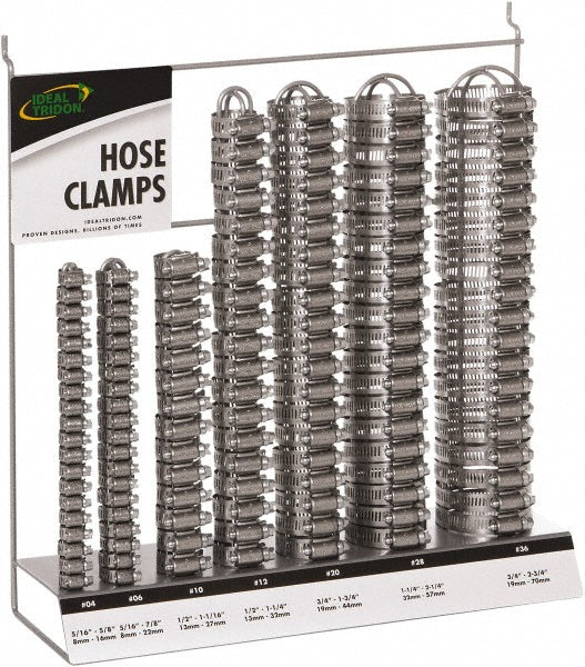Ideal Tridon 999030520051 130 Piece, 5/16 to 2-3/4" Dia, Worm Drive Clamp Set