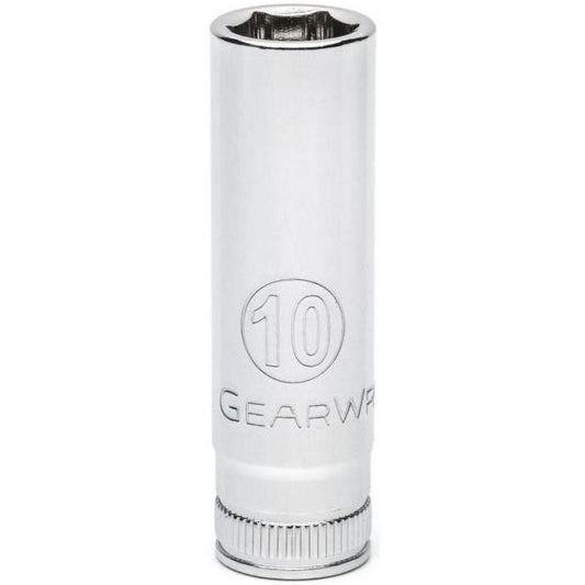 GEARWRENCH 80145 Deep Hand Socket 1/4" Drive, 10 mm Socket, 6-Point