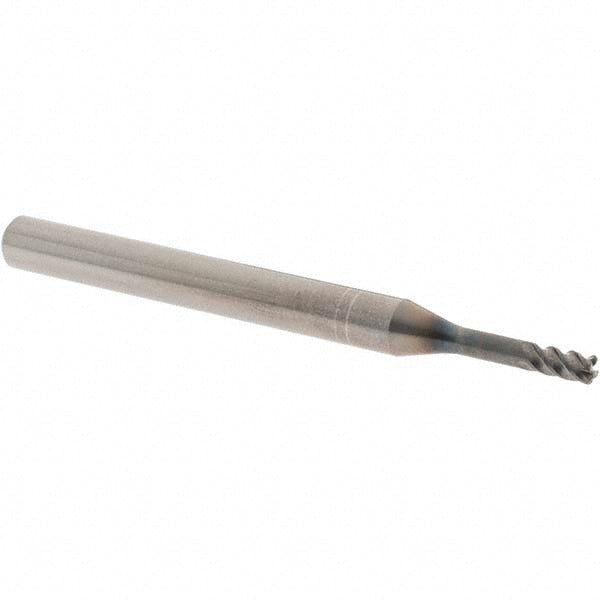 OSG 457103311 Corner Radius End Mill 3.00 mm Dia, 5.00 mm LOC, 0.50 mm Radius, 4 Flute, Solid Carbide
