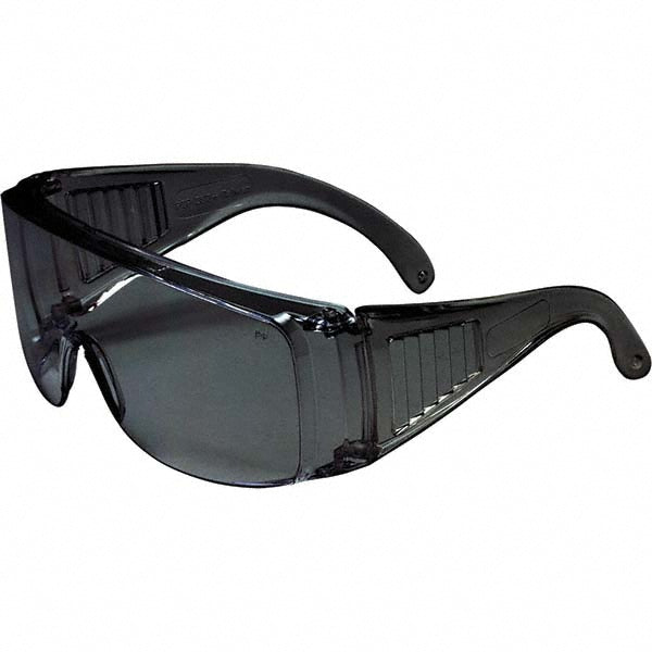 Bouton 250-99-0901 Safety Glasses Scratch-Resistant, Polycarbonate, Gray Lenses, Frameless