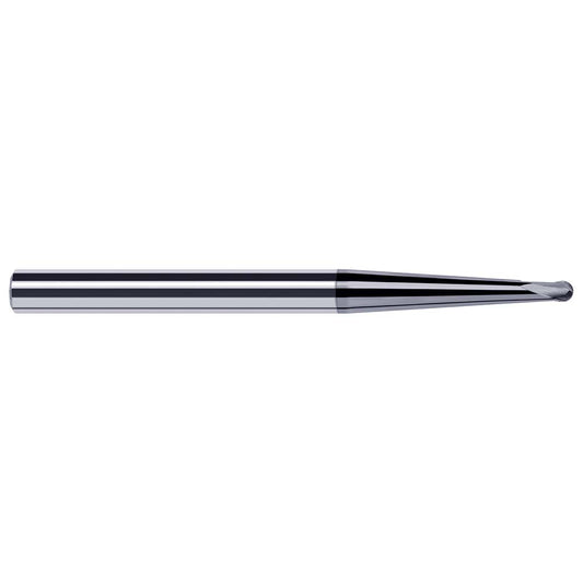 Harvey Tool 36962-C6 Ball End Mill 0.0620" Dia, 0.0500" LOC, 2 Flute, Solid Carbide