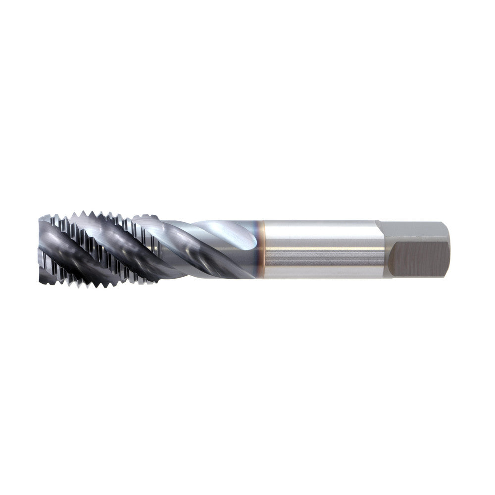OSG 1650000708 Spiral Flute Tap M6x0.75 Metric Fine, 3 Flutes, Modified Bottoming, 6H Class of Fit, Powdered Metal, TICN Coated