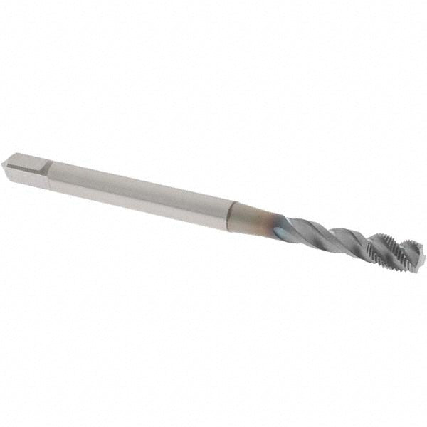 OSG 1650000408 Spiral Flute Tap M5x0.50 Metric Fine, 3 Flutes, Modified Bottoming, 6H Class of Fit, Powdered Metal, TICN Coated