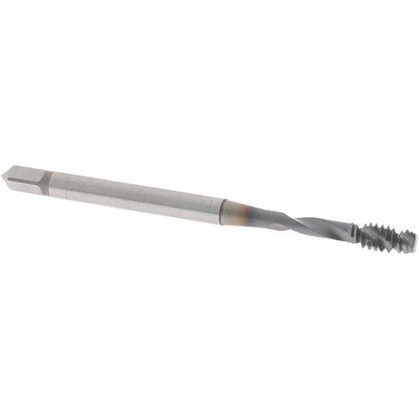 OSG 1650500508 Spiral Flute Tap #6-32 UNC, 2 Flutes, Modified Bottoming, 2B Class of Fit, Powdered Metal, TICN Coated