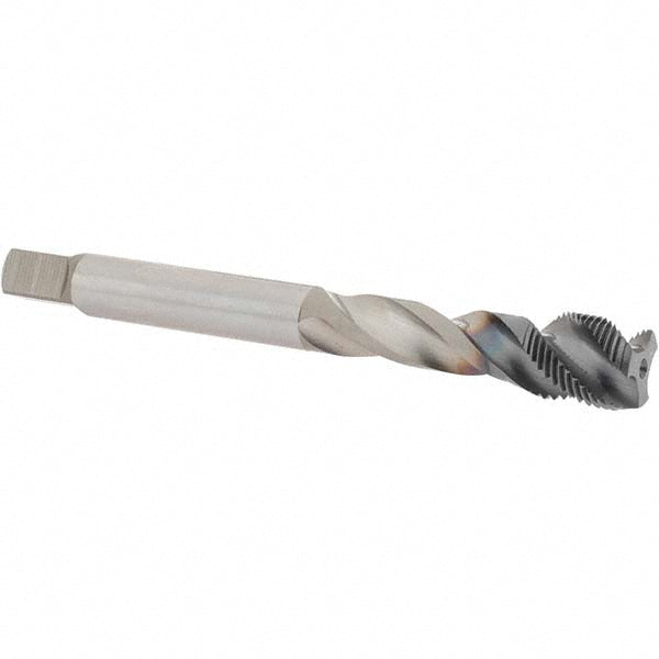 OSG 1650001408 Spiral Flute Tap M12x1.00 Metric Fine, 3 Flutes, Modified Bottoming, 6H Class of Fit, Powdered Metal, TICN Coated