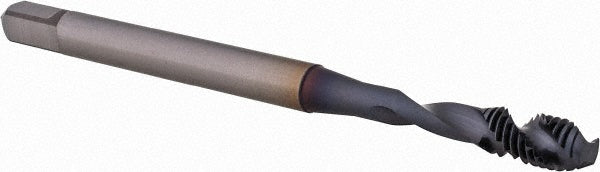 OSG 1650501308 Spiral Flute Tap #10-32 UNF, 2 Flutes, Modified Bottoming, 3B Class of Fit, Powdered Metal, TICN Coated