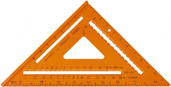 SAVAGE by SWANSON T0701 12" Blade Length x 12" Base Length, Rafter Square
